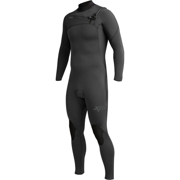 2024 Xcel Hommes Comp 3/2mm Chest Zip Combinaison Néoprène MN32ZXC0 - Black
